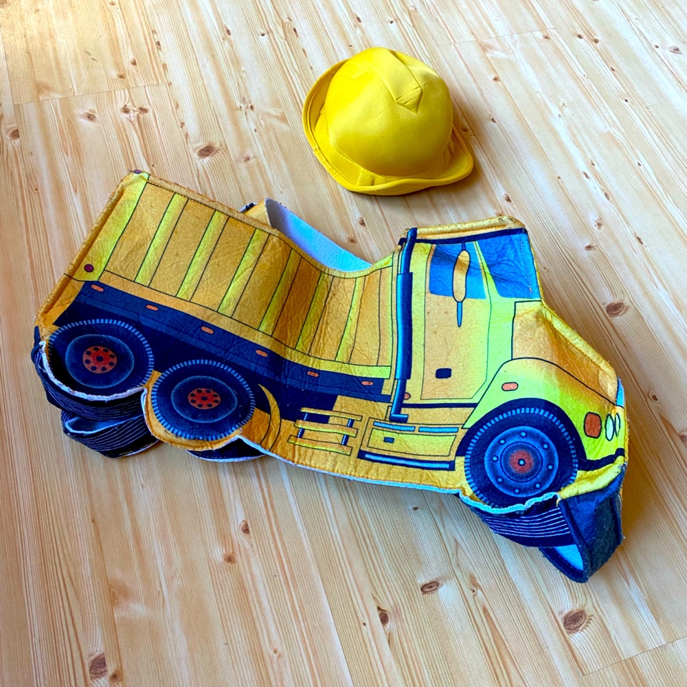 Yellow Construction Truck Kids Costume